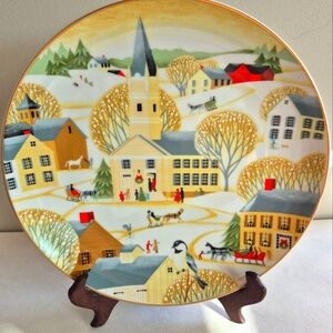 1984 Collectable Decor plate. The Village Church by Betsy Bates